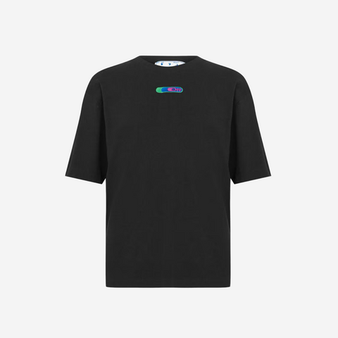 OFF-WHITE LEAVE BLACK T-SHIRT