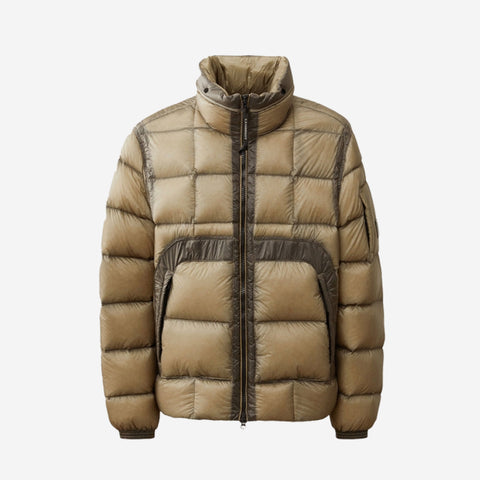 CP COMPANY DD SHELL HOODED SHORT DOWN JACKET