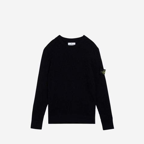 Stone ISLAND NAVY RIBBED SWEATER