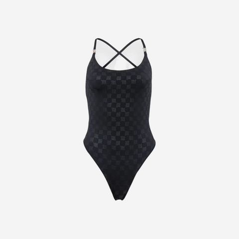 MISBHV SWIM SIGNATURE MONOGRAM ONE PIECE
