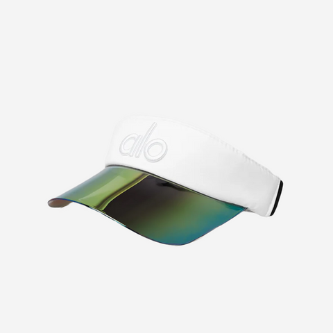 ALO YOGA AIRLIFT SOLAR VISOR WHITE