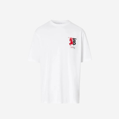 BURBERRY 1856 LOGO T-SHIRT WHITE