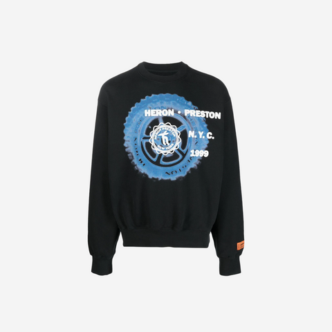 HERON PRESTON OFF ROAD BLACK SWEATSHIRT