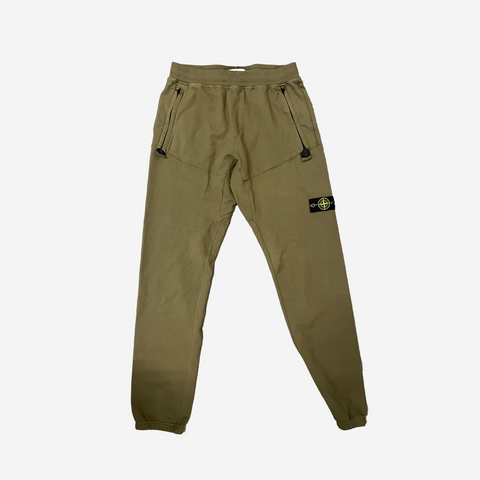 STONE ISLAND MILITARY GREEN SWEATPANTS