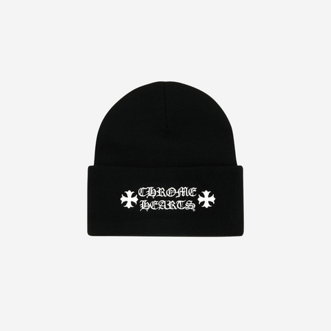Chrome hearts logo embroidered beanie