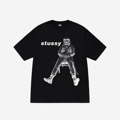 STUSSY ASTRONAUT TEE BLACK