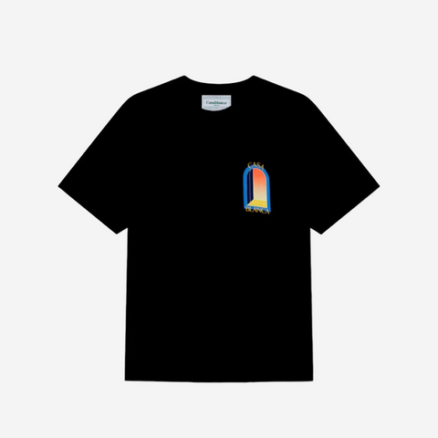 CASABLANCA NIGHT ARCH TEE BLACK