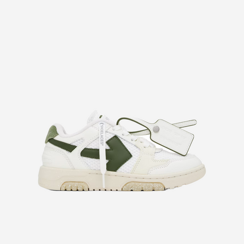 Off-White White & Khaki Slim Out Of Office Sneakers