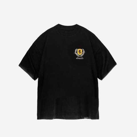 REPRESENT CREST T-SHIRT BLACK