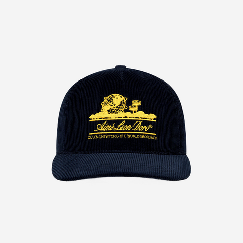 AIME LEON DORE CORDUROY UNISPHERE HAT NAVY