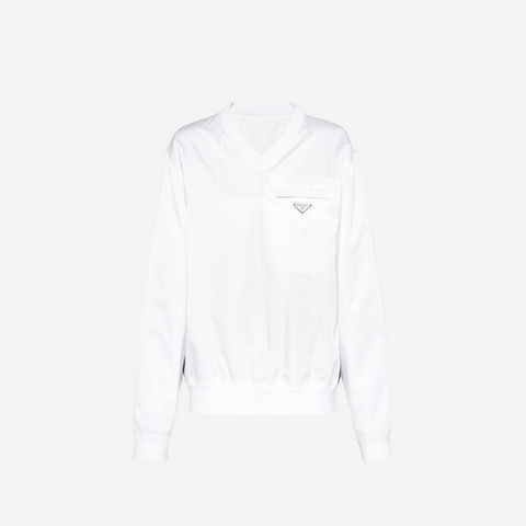Prada X Adidas Re-Nylon Track White Sweatshirt