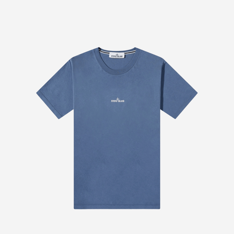 STONE ISLAND INSTITUTIONAL ONE GRAPHIC TEE BLUE