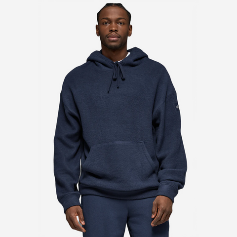 ALO YOGA TRIUMPH RESTORE HOODIE NAVY
