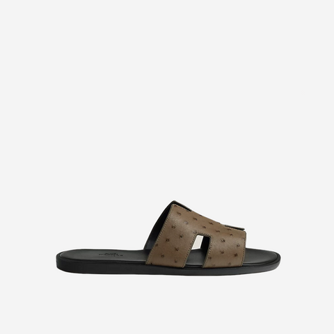 HERMES IZMIR SANDAL OSTRICH LEATHER