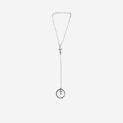 Chrome Hearts Baby Fat Bracelet Chain with NTFL Ring