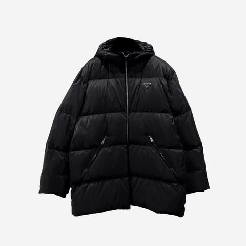 PRADA LOGO RE-NYLON DOWN JACKET