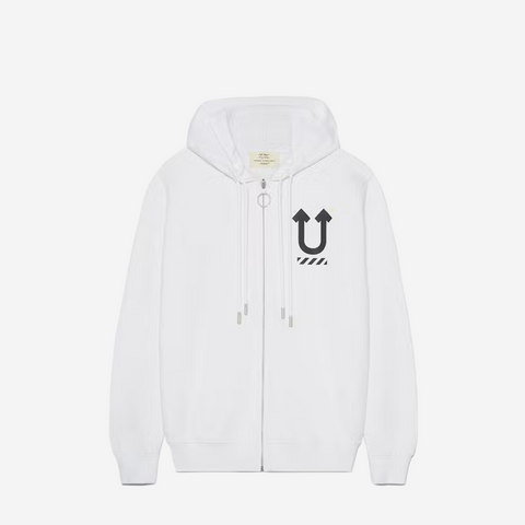 OFF-WHITE X UNDERCOVER REVERSIBLE SKELETON ZIP HOODIE