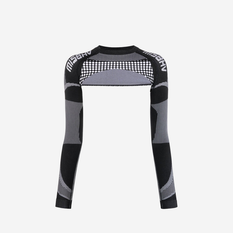 MISBHV Active Shrug Longsleeve Black / White