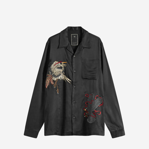 Maharishi Crow & Heron Embroidered Shirt