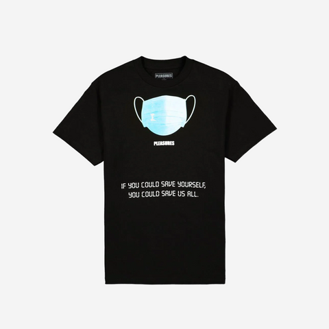 PLEASURES MASK TEE BLACK