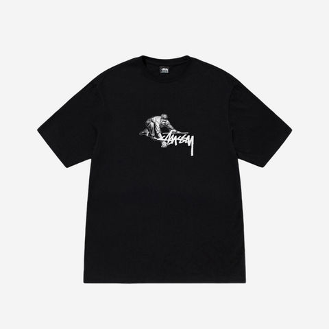 STUSSY WORKER T-SHIRT BLACK