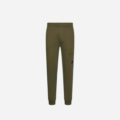 CP company Diagonal Raised Fleece Sweatpants Green