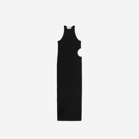 OFF-WHITE SLEEVELESS METEOR DRESS BLACK