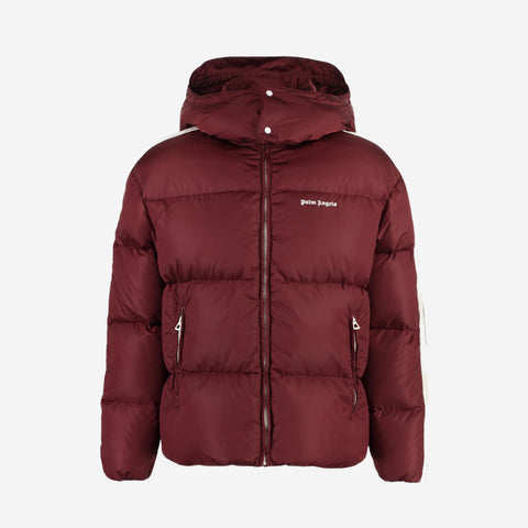 PALM ANGELS HOODED TRACK DOWN JACKET