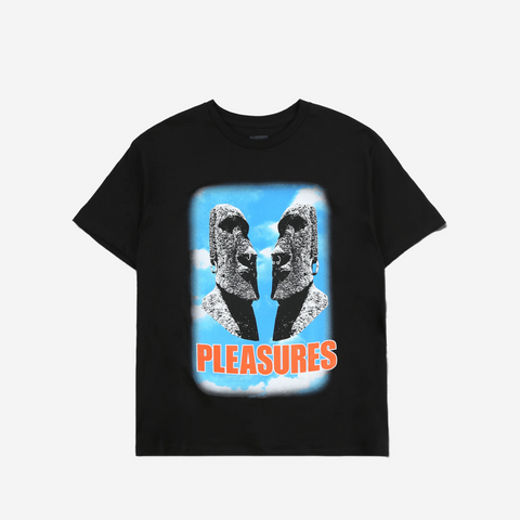 PLEASURES OUT OF MY HEAD BLACK TEE
