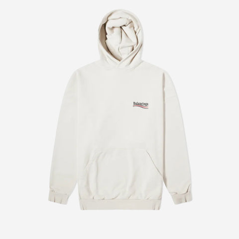 BALENCIAGA POLITICAL CAMPAIGN HOODIE WHITE