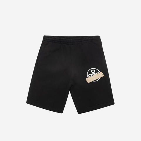 Off-White Black Tape Arrows Print Sweat Shorts