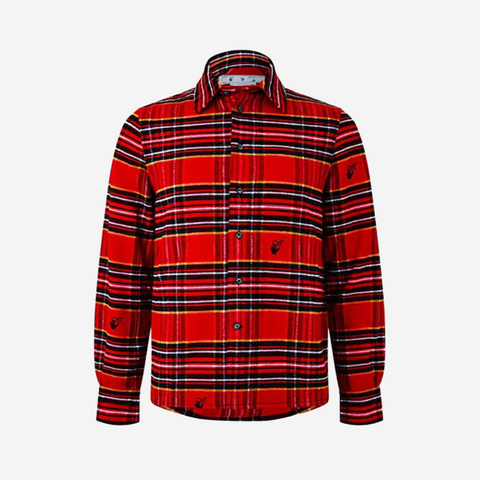 OFF-WHITE FLANNEL RED SKATE SHIRT