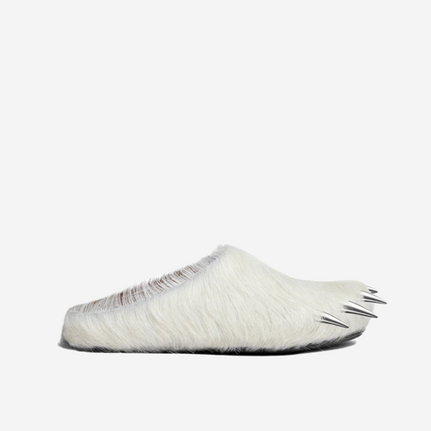 BRAVEST STUDIO WHITE BEAR CLAW MULES
