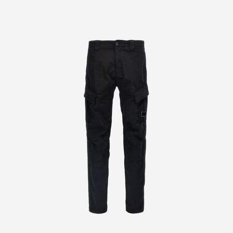 Cp Company Sateen Stretch Cargo Lens Pants BLACK