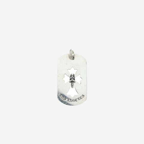 Chrome Hearts Los Angeles Dagger Cross Cut Out Dog Tag