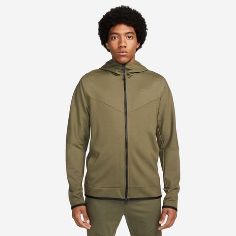 Nike Tech Fleece Lightweight Olive Zip Hoodie