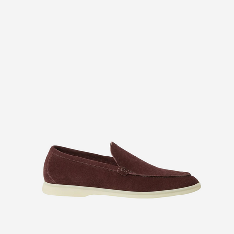 Loro Piana Summer Walk Loafers DARK RED