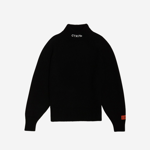 HERON PRESTON CTNMB BLACK SWEATER TURTLENECK