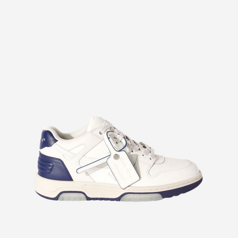 OFF-WHITE OUT OF OFFICE CALF LEATHER LIGHT GREY NAVY