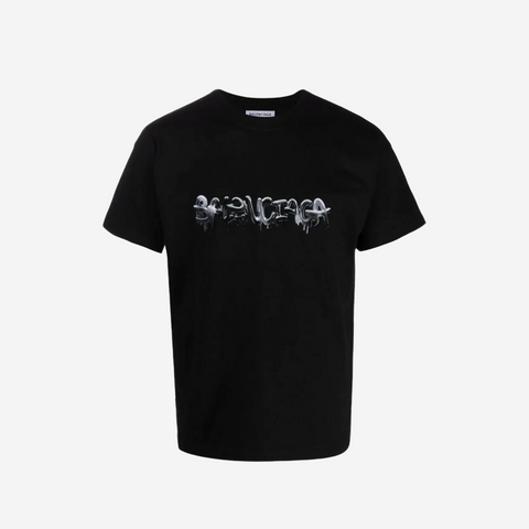 BALENCIAGA METAL LOGO T-SHIRT BLACK