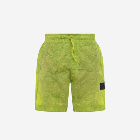STONE ISLAND SHADOW PROJECT NEON GREEN SWIM SHORTS