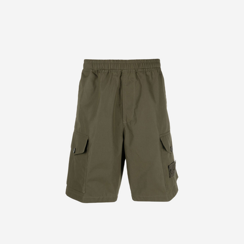 STONE ISLAND GHOST CARGO SHORTS OLIVE