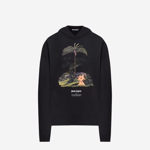 PALM ANGELS ENZO FROM THE TROPICS BLACK HOODIE