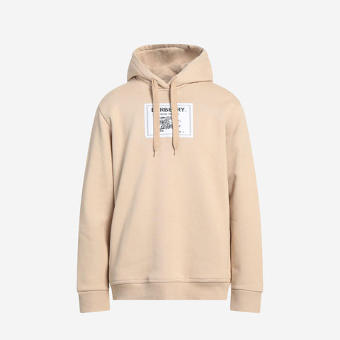 BURBERRY EKD LOGO BEIGE HOODIE