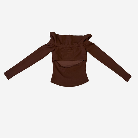 MISBHV ELENA OFF SHOULDER LONG SLEEVE TOP