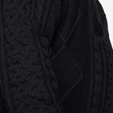 Nike Life Cable Knit Black Sweater