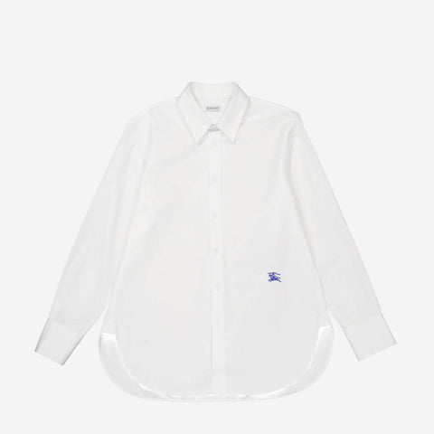 Burberry Embroidered Logo Cotton Shirt