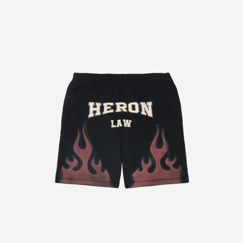 HERON PRESTON PRINTED LAW FLAMES SHORTS