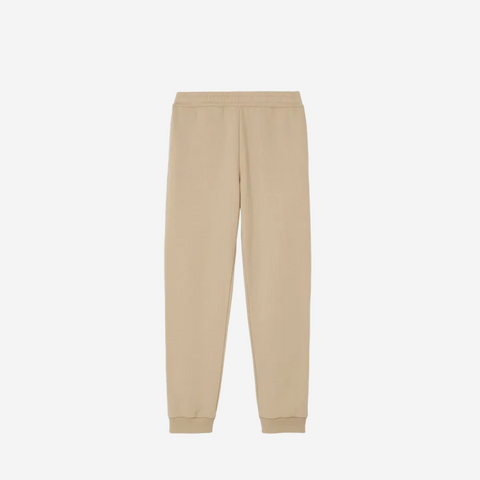 BURBERRY EKD LOGO BEIGE SWEATPANTS