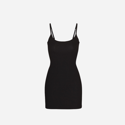 SKIMS SOFT LOUNGE SLIP DRESS ONYX